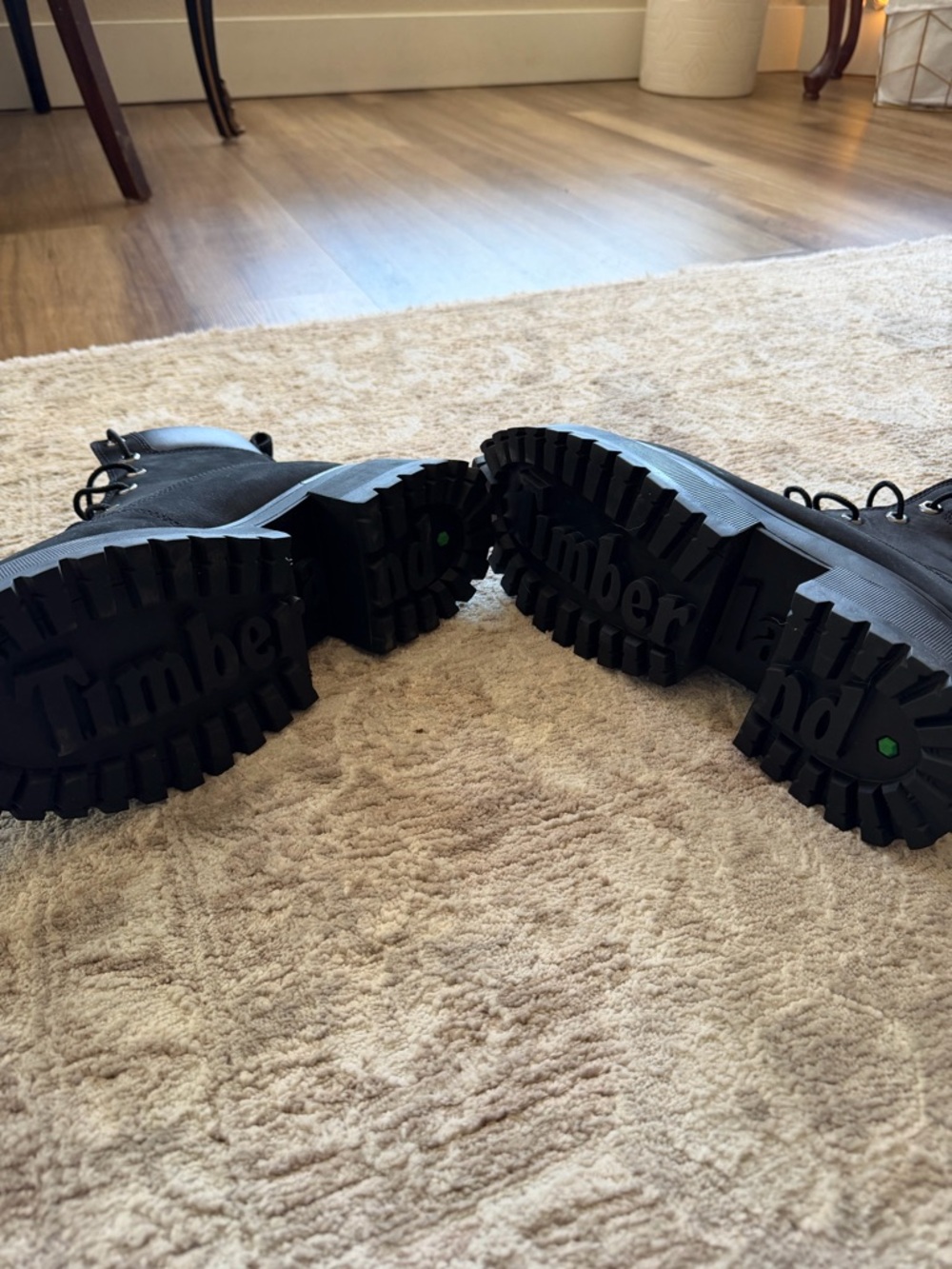 Women's Black Timberland Platform Boots - Picture 4 of 13